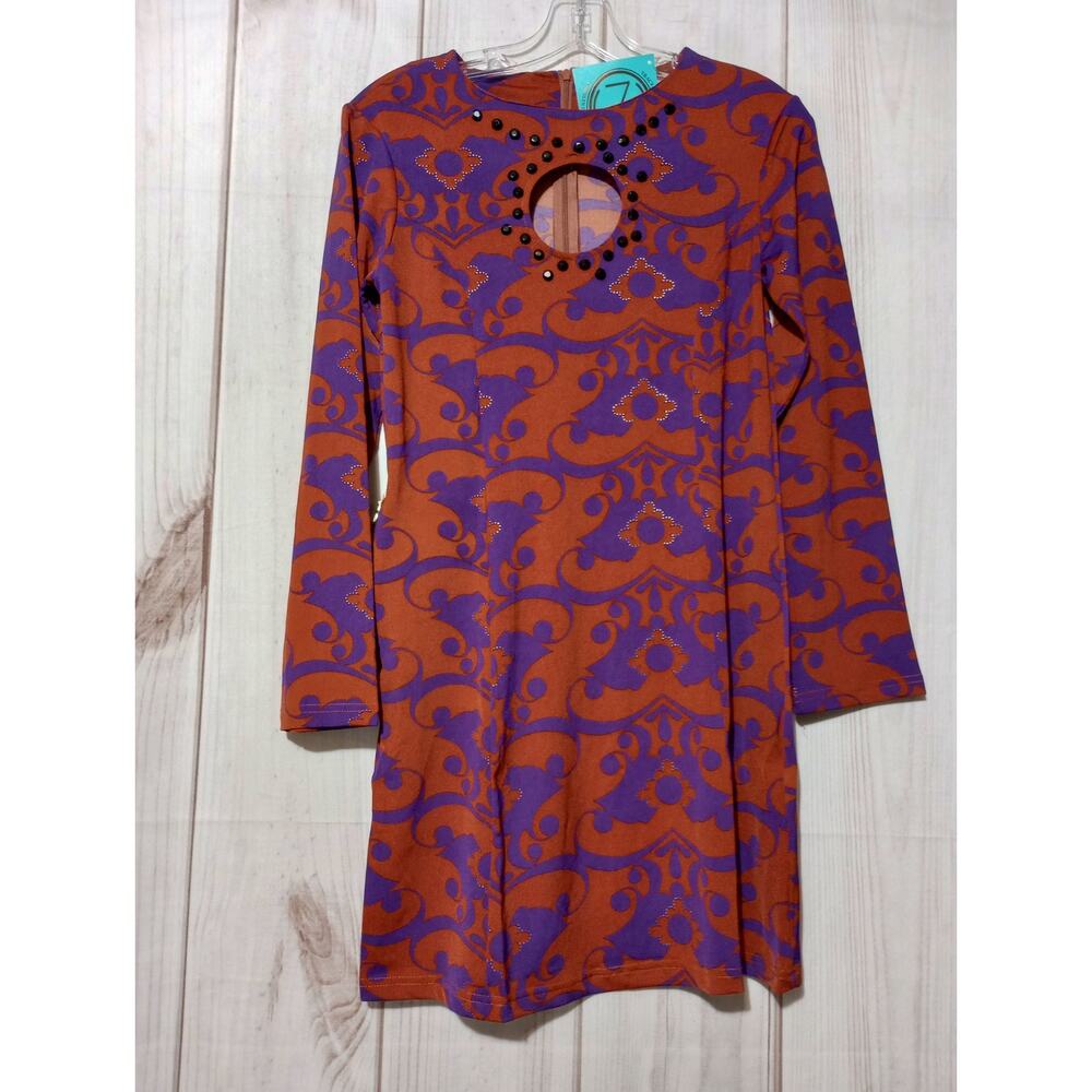 Tracy Negoshian Dress Ladies Extra Small Maroon‎ Purple